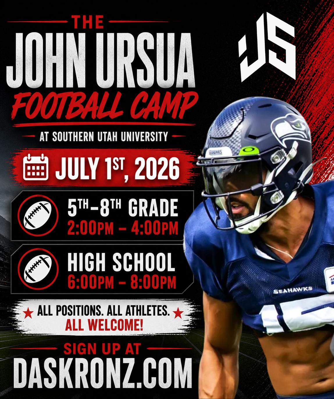 John Ursua Football Camp at SUU