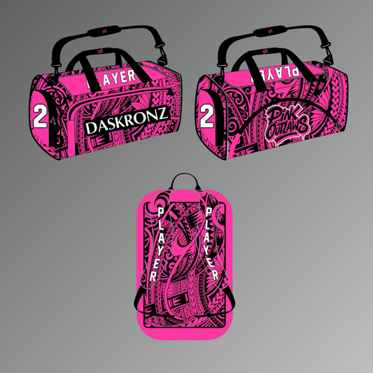 Pink Outlaw Duffle Backpack
