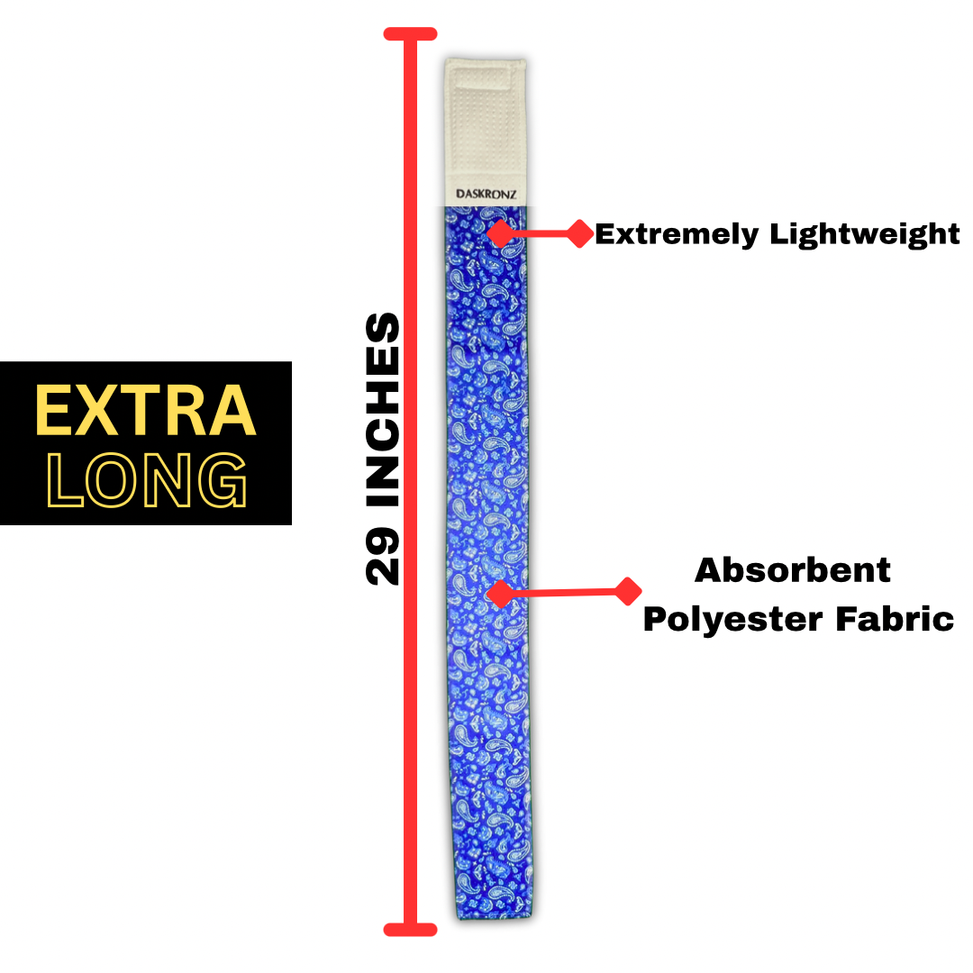 BLUE BANDANA STREAMER TOWEL