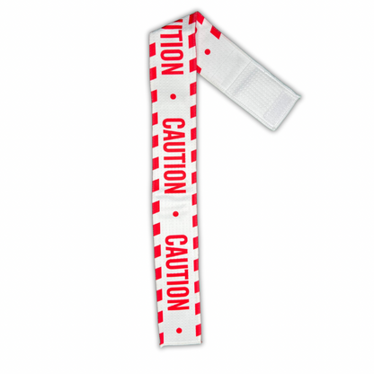 RED CAUTION STREAMER TOWEL