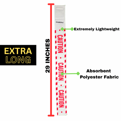 RED CAUTION STREAMER TOWEL