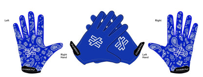 Blue bandana Gloves