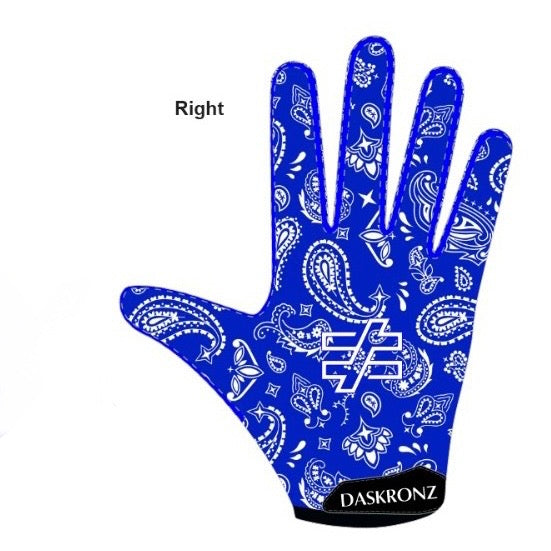 Blue bandana Gloves